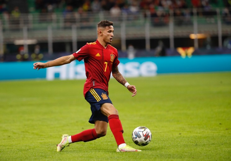 Yéremy Pino, durante el partido frente a Italia en Milán
