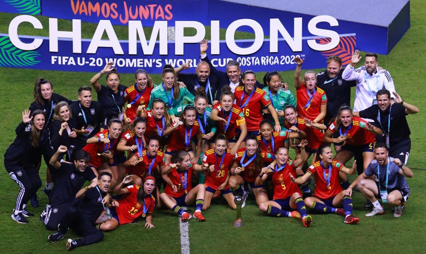 La Selección Sub-20 Femenina festeja el título de campeona del mundo en Costa Rica