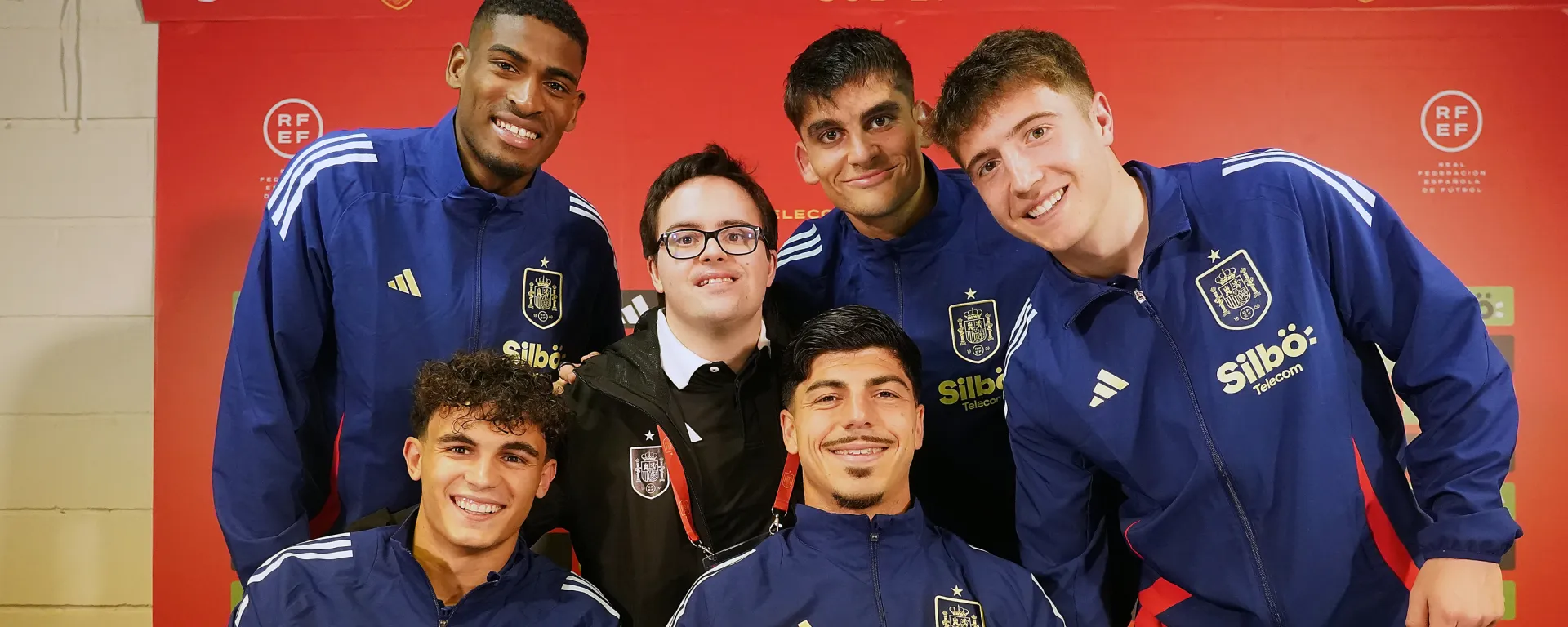 Sergio con los internacionales sub-21 en Lorca