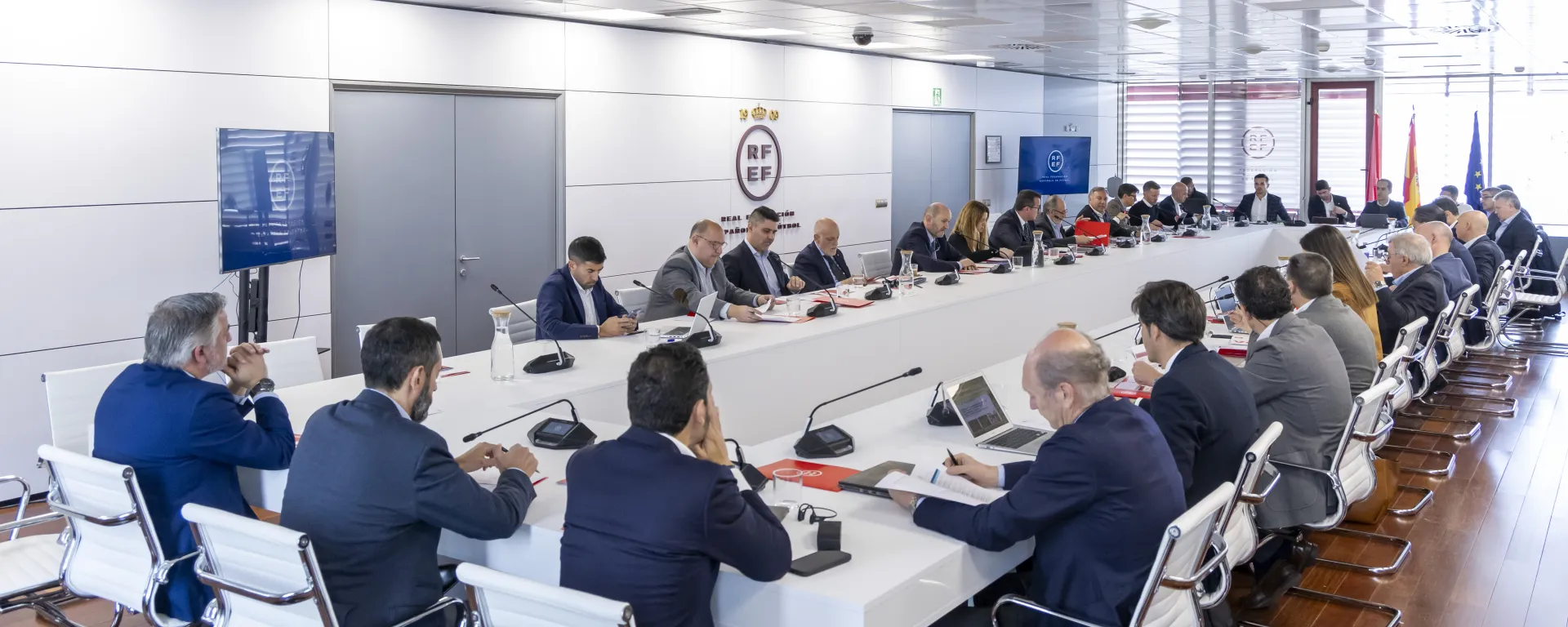 Reuniones de trabajo en la Ciudad del Fútbol de Las Rozas