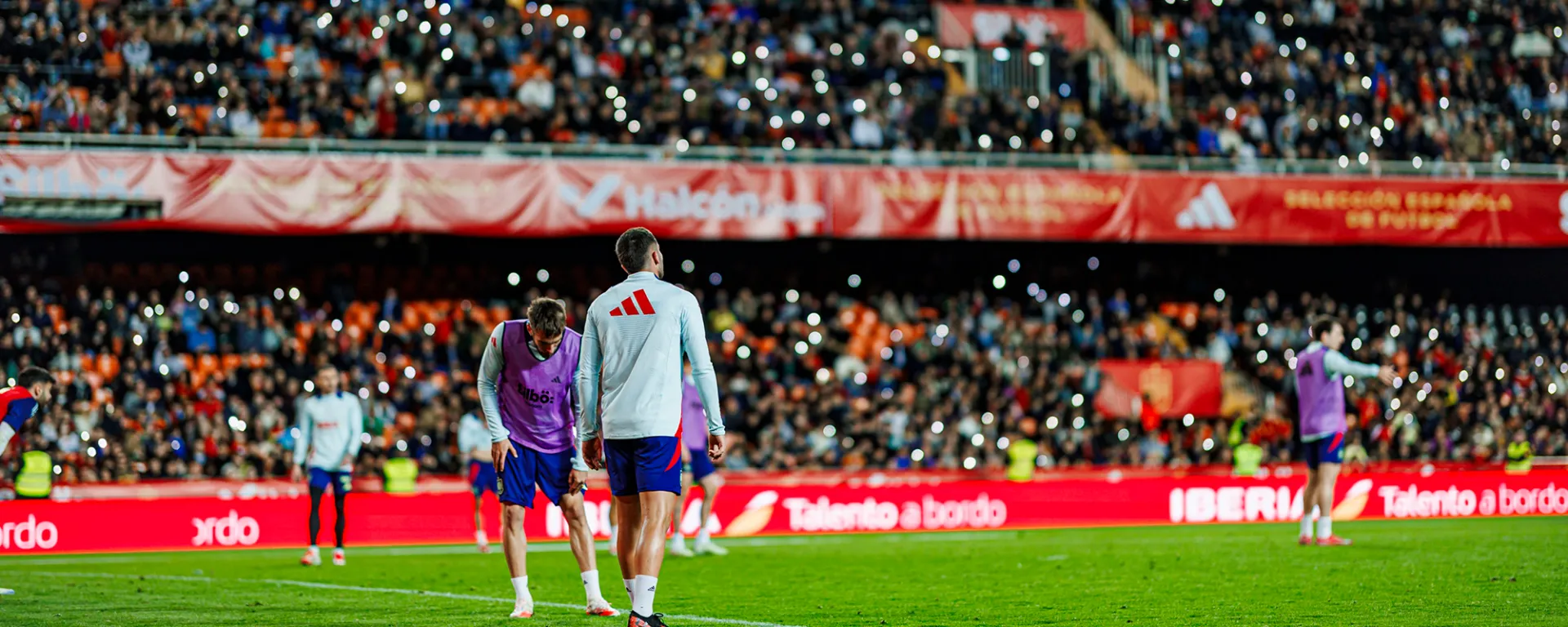 Ferran Torres en el entrenamiento de Mestalla