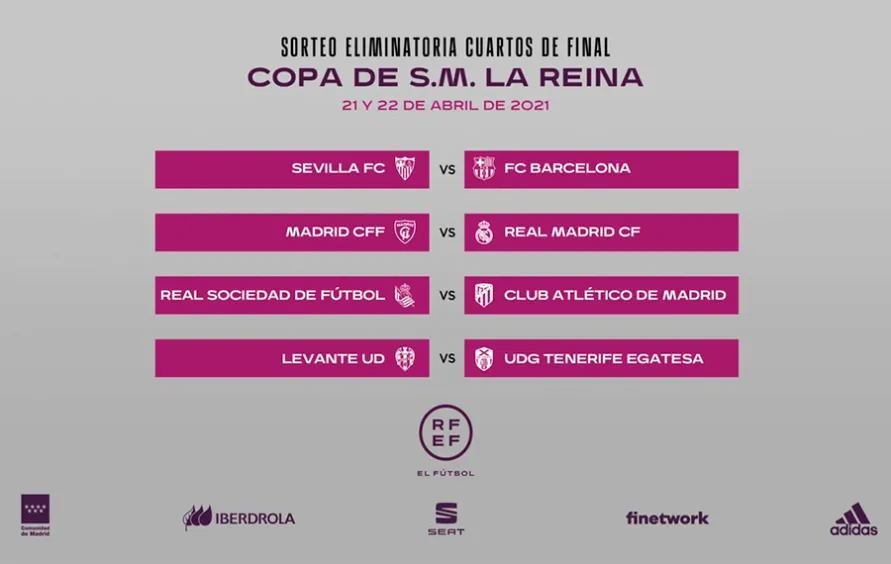 OFICIAL I Así quedan los cuartos de final de la Copa de SM La Reina ...