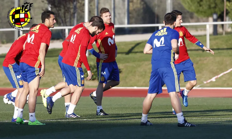 Entrenamiento de la Selección española © Carmelo Rubio