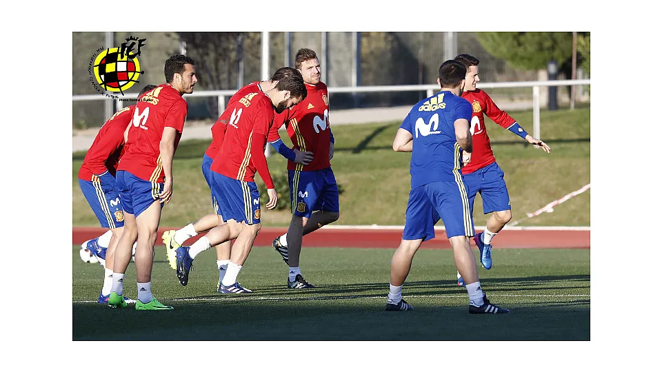 Entrenamiento de la Selección española © Carmelo Rubio