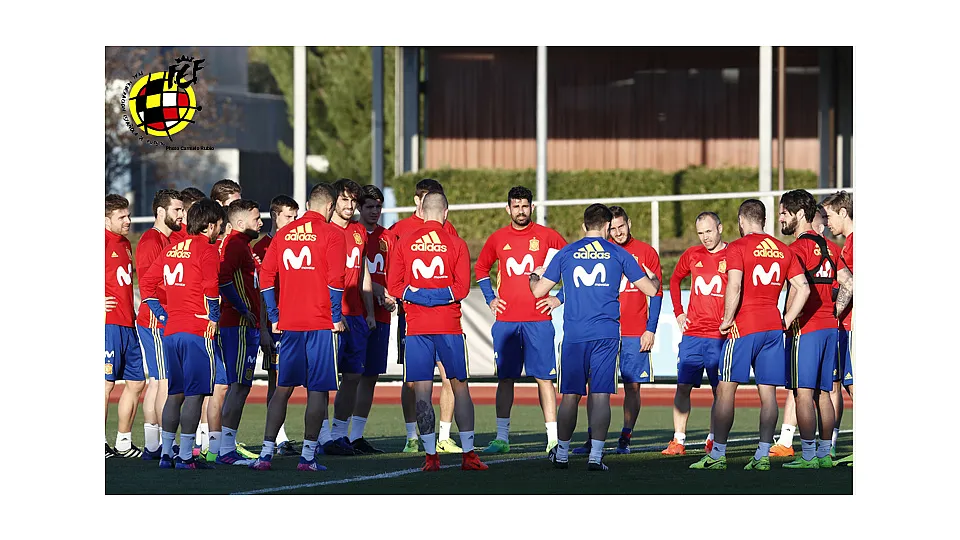 Entrenamiento de la Selección española © Carmelo Rubio