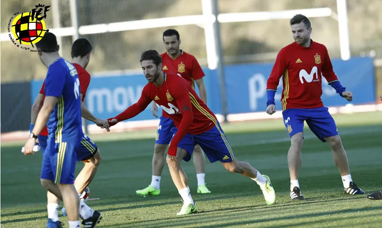 Entrenamiento de la Selección española © Carmelo Rubio