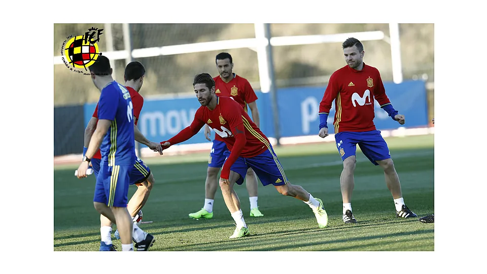 Entrenamiento de la Selección española © Carmelo Rubio
