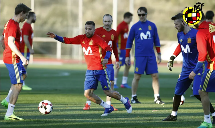 Entrenamiento de la Selección española © Carmelo Rubio