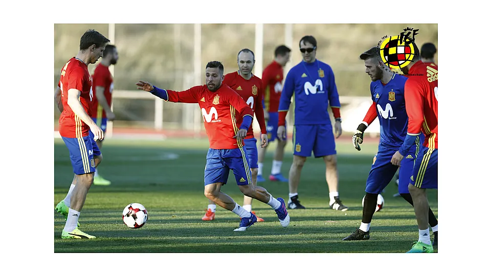 Entrenamiento de la Selección española © Carmelo Rubio