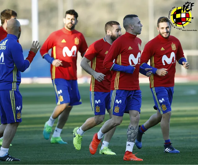 Entrenamiento de la Selección española © Carmelo Rubio