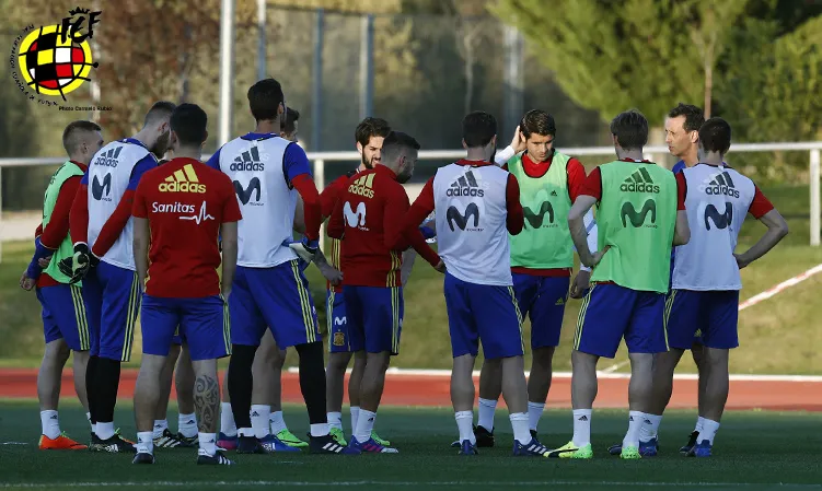Entrenamiento de la Selección española © Carmelo Rubio