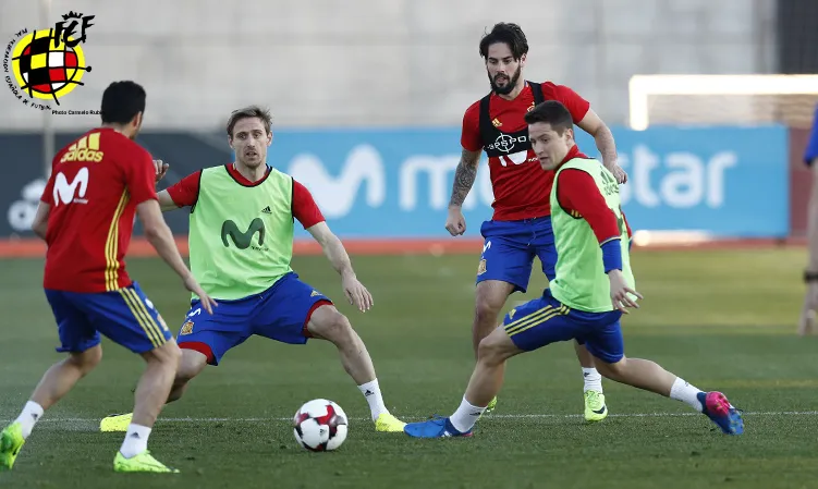 Entrenamiento de la Selección española © Carmelo Rubio