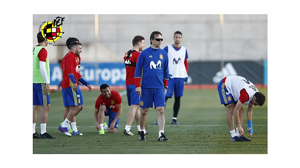 Entrenamiento de la Selección española © Carmelo Rubio