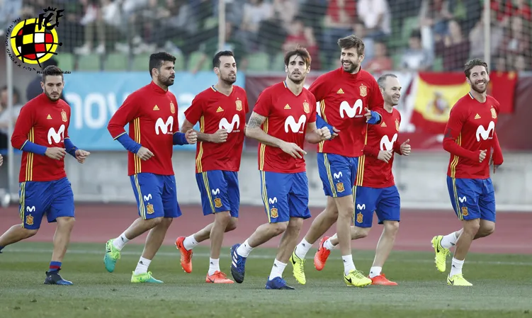 Entrenamiento de la Selección española © Carmelo Rubio