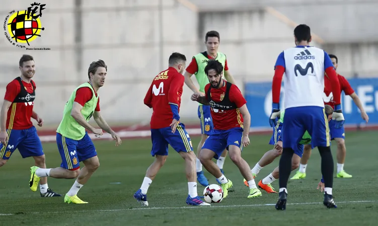 Entrenamiento de la Selección española © Carmelo Rubio