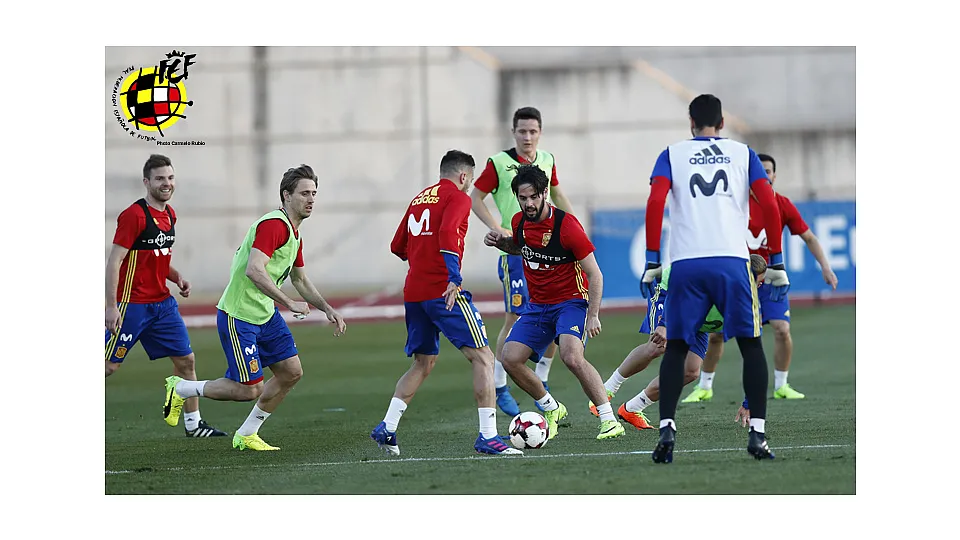 Entrenamiento de la Selección española © Carmelo Rubio