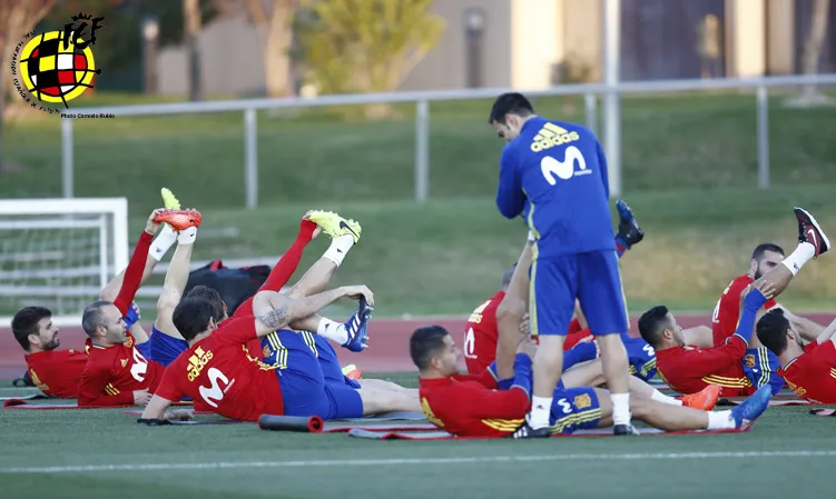 Entrenamiento de la Selección española © Carmelo Rubio