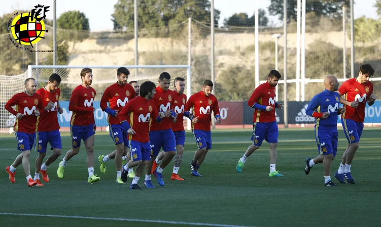Entrenamiento de la Selección española © Carmelo Rubio
