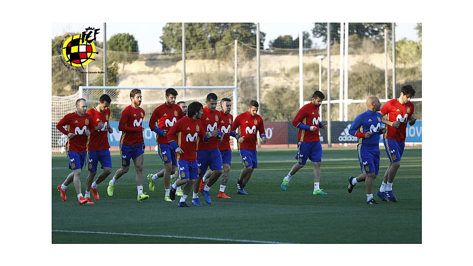 Entrenamiento de la Selección española © Carmelo Rubio