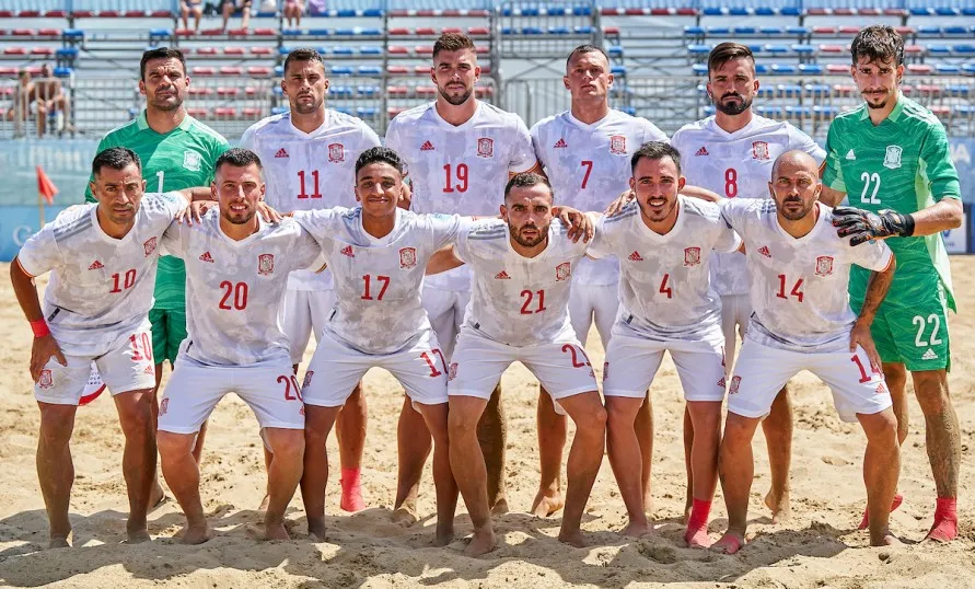 La Selección Española fe Fútbol Playa, ante Ucrania.