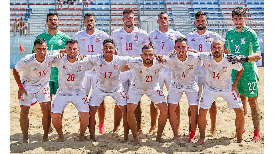 La Selección Española fe Fútbol Playa, ante Ucrania.