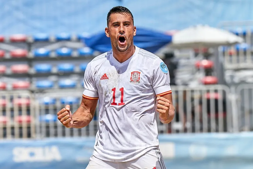 La Selección Española fe Fútbol Playa, ante Ucrania.