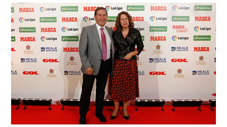 Rafael del Amo, Presidente Fútbol Femenino; Ana Muñoz, Vicepresidenta de Asuntos de Integridad de la RFEF