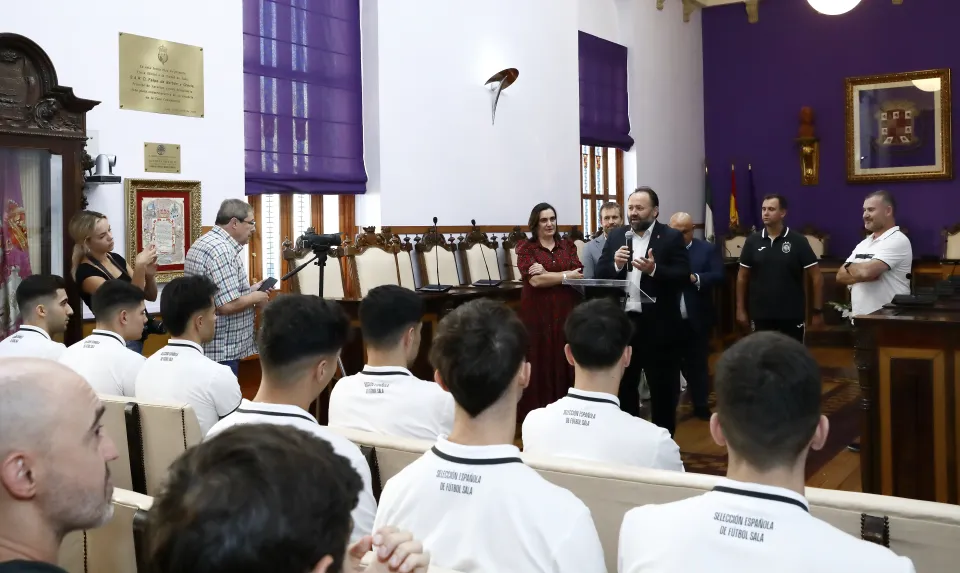 recepcion ayto jaen sub-19 futbol sala