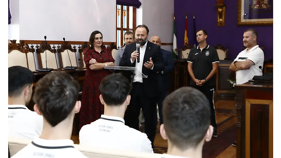 recepcion ayto jaen sub-19 futbol sala
