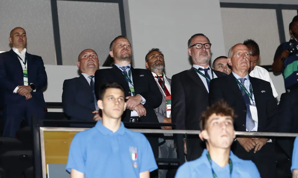 La Selección Española Sub-19 de Fútbol Sala, ante Ucrania.