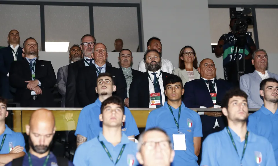 La Selección Española Sub-19 de Fútbol Sala, ante Ucrania.