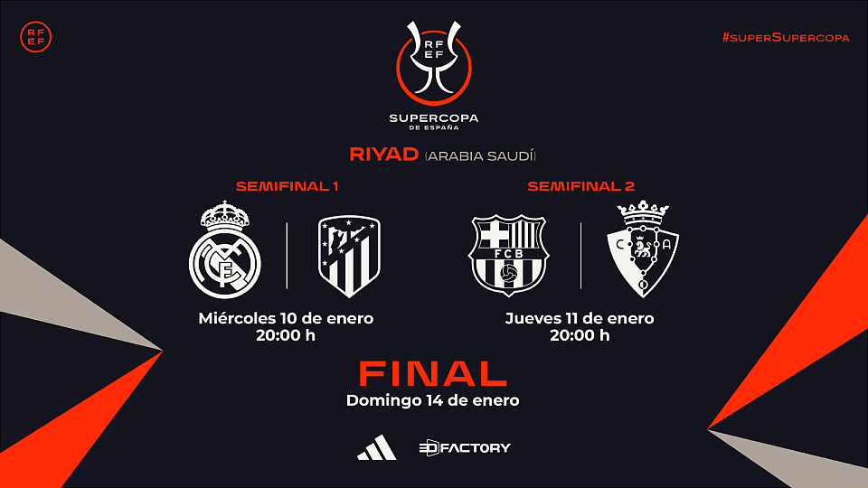 This is what the Spanish Super Cup 2024 will look like www.rfef.es/en