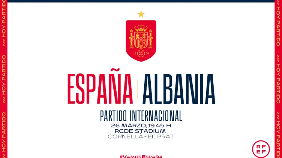 España y Albania se enfrentan en el RCDE Stadium