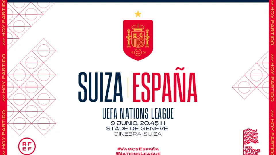 España se enfrenta a Suiza este jueves en Ginebra