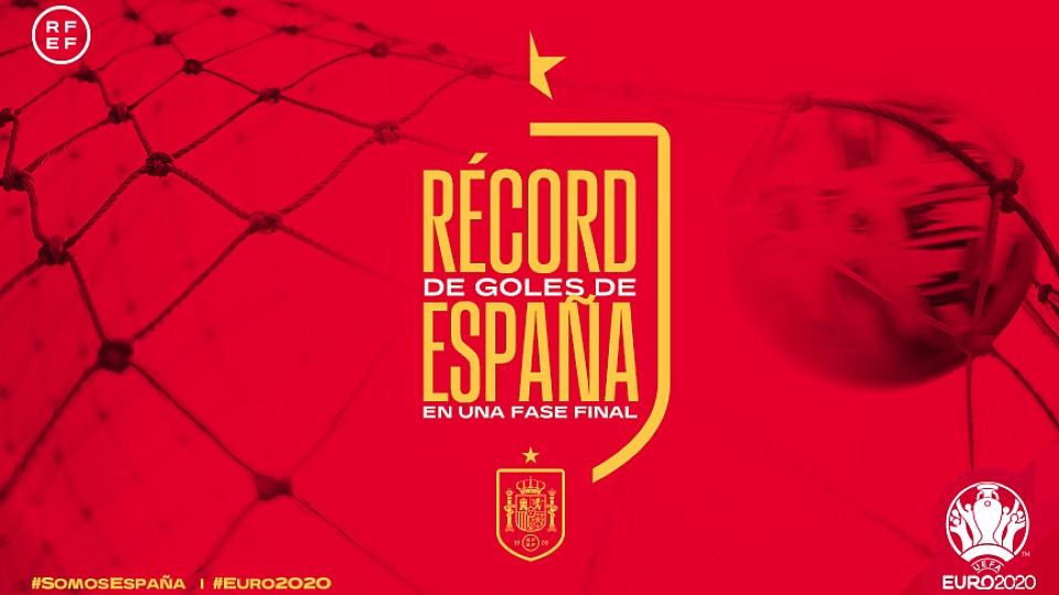 La Selección bate su récord goleador histórico en una fase final