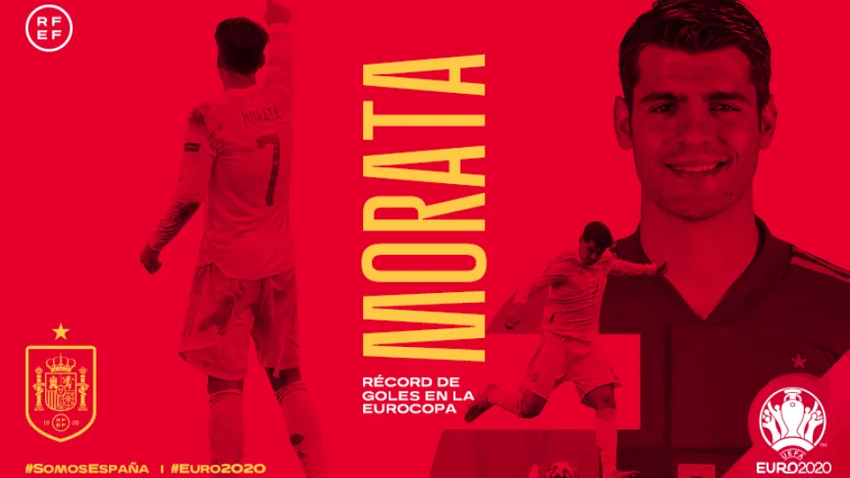 Álvaro Morata se convierte en el máximo artillero español en la historia de la Eurocopa 