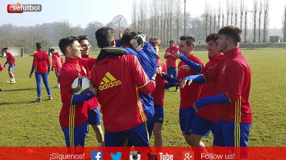 foto del entreno en Bruselas