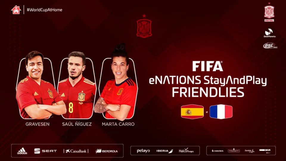 Equipo de España para el amistoso eNations StayAndPlay ante Francia