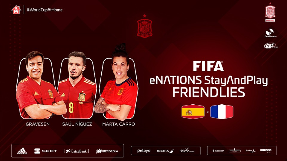 Equipo de España para el amistoso eNations StayAndPlay ante Francia