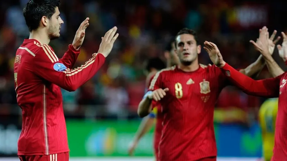 Morata con la Selección española