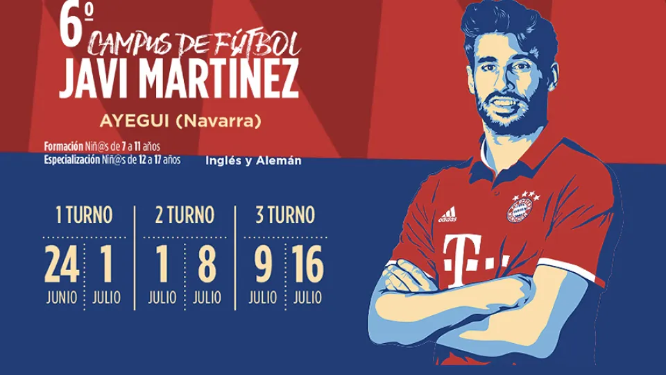 El próximo verano tienes una cita con Javi Martínez en su campus