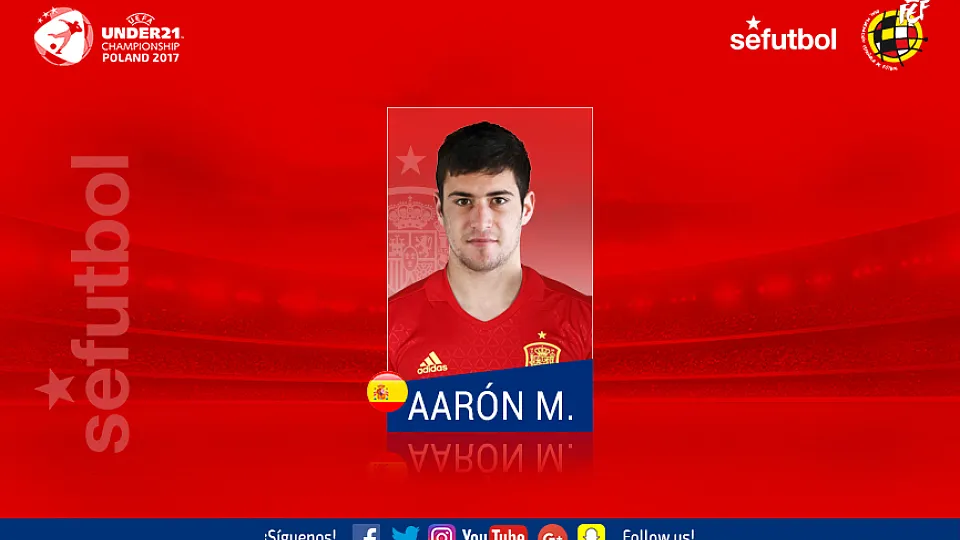 El defensa Aarón Martín Caricol debuta en una convocatoria de la Sub-21