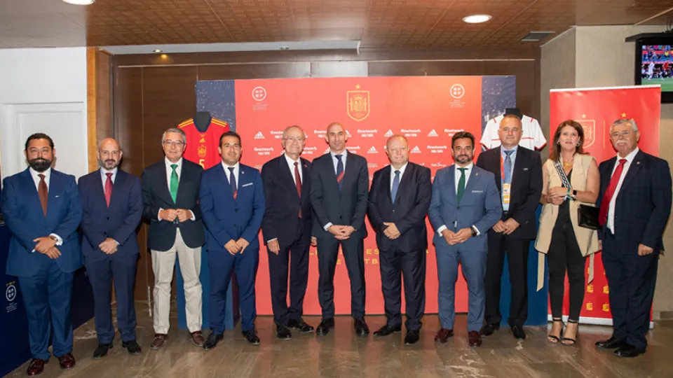 Luis Rubiales preside en Málaga el acto institucional por el España - República Checa