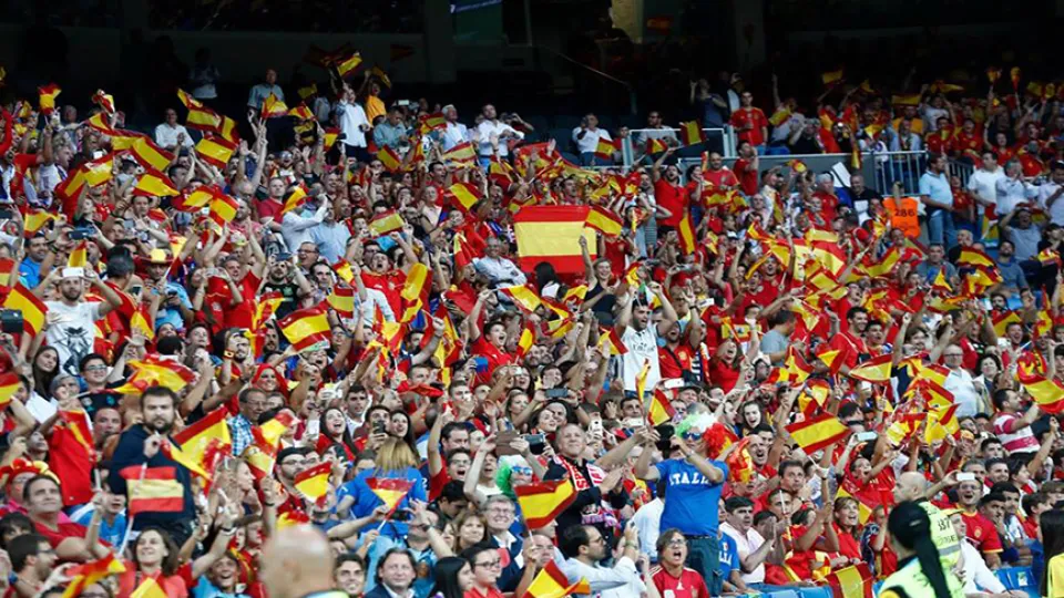 Afición de la selección española 
