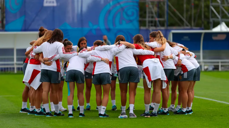 La Selección española Sub-20 femenina se conjura antes de jugar contra Estados Unidos