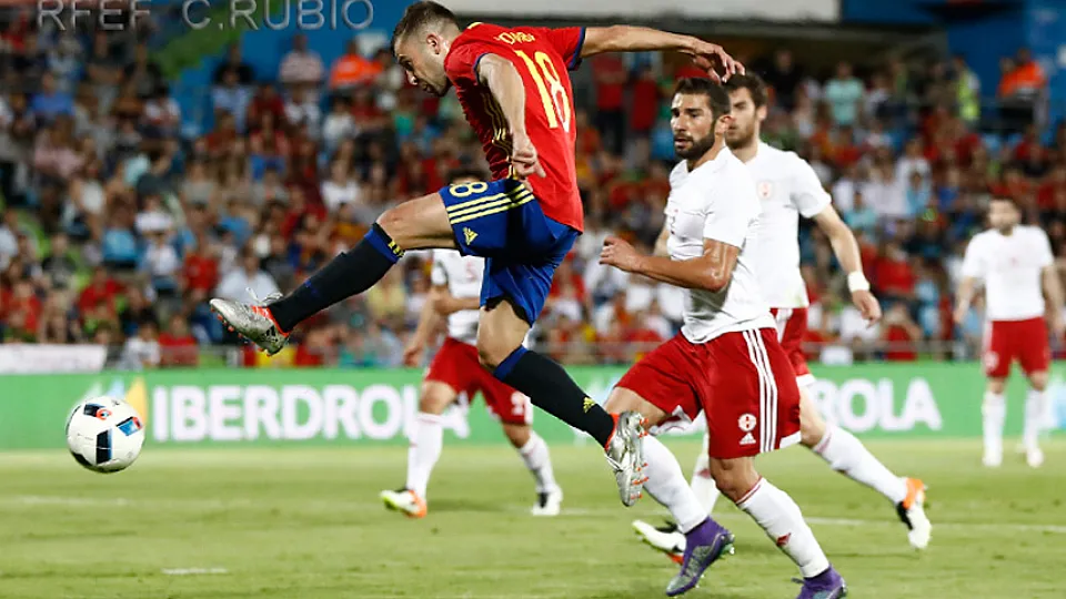 Jordi Alba con la Selección