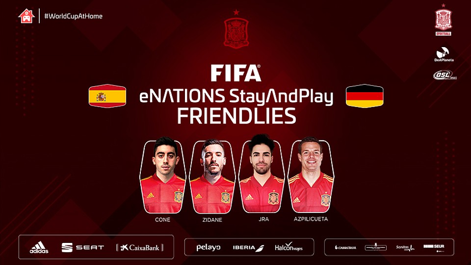 Equipo de España para el amistoso eNations StayAndPlay ante Alemania