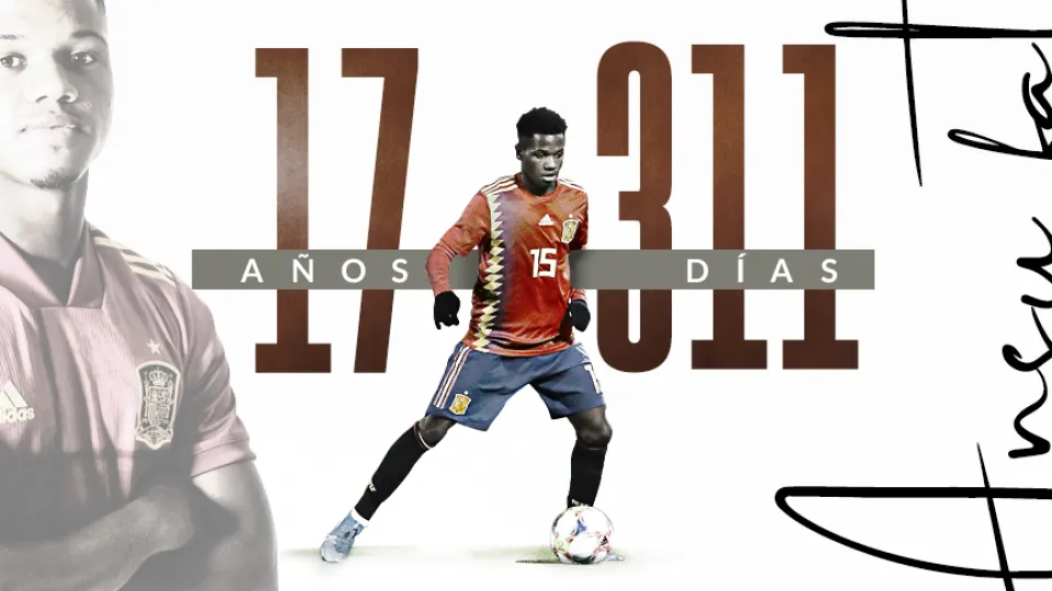 Ansu Fati, el goleador más joven en la historia de la Selección española