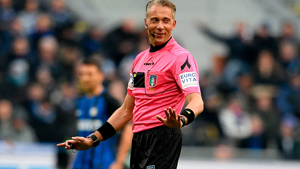 Paolo Valeri durante un partido de Liga italiana