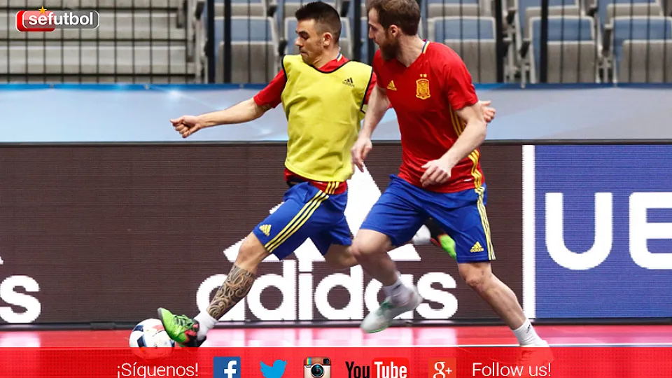 Último entrenamiento antes del duelo ante Ucrania